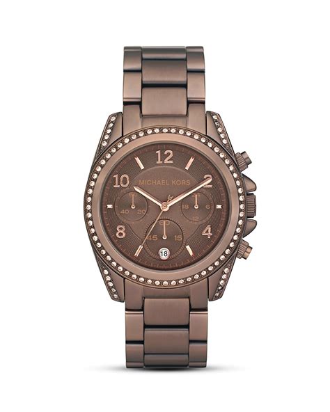 michael kors brown watch rubber|chocolate brown Michael Kors Watch.